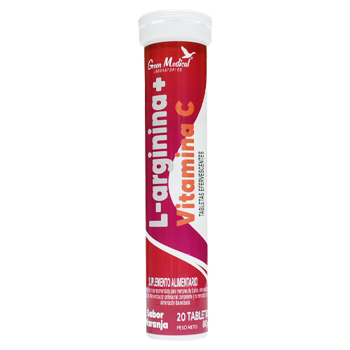 L-Arginina + Vitamina C x 20 tabletas efervecentes