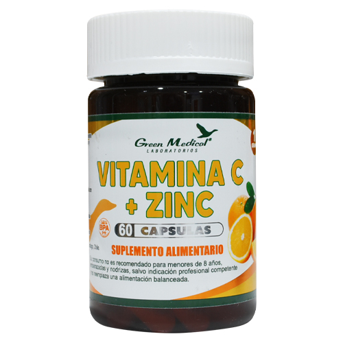 Vitamina C + Zinc x 60 cápsulas