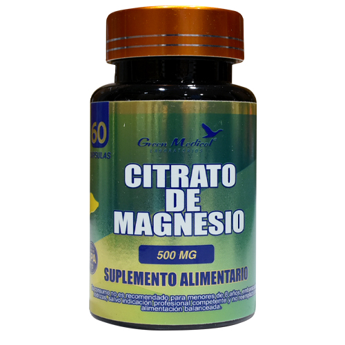 Citrato de Magnesio 500 mg x 60 cápsulas