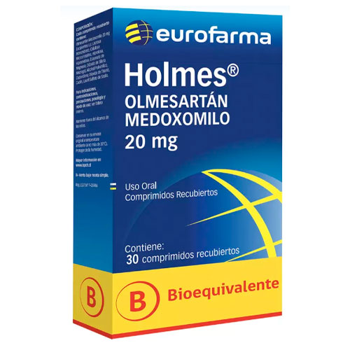 Holmes Olmesartán 20mg x 30 Comprimidos Recubiertos