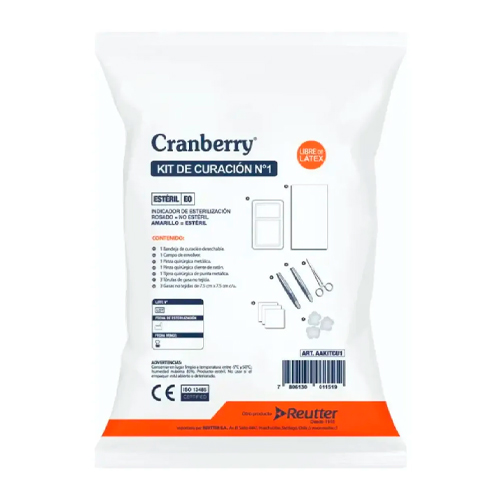 Cranberry Kit De Curación Estéril Desechable