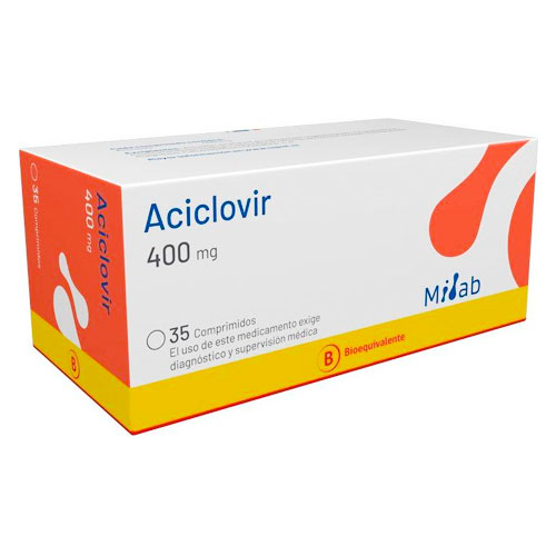 Aciclovir 400 mg x 35 comprimidos (cenabast)
