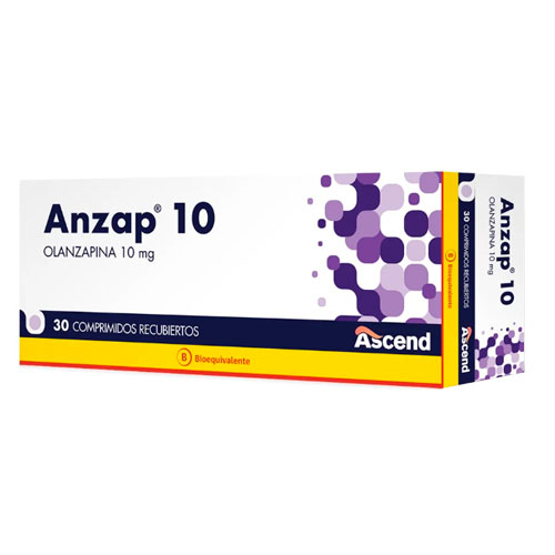 Anzap Olanzapina 10 mg x 30 Comprimidos