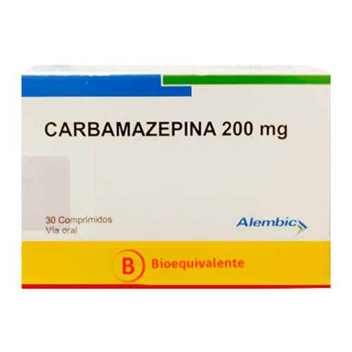 Carbamazepina 200 mg x 30 comprimidos