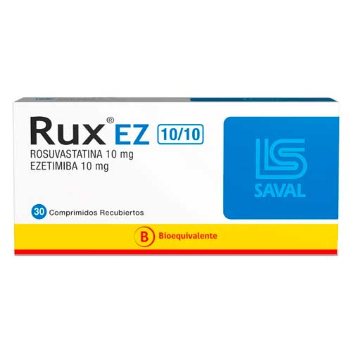 Rux EZ 10/10 x 30 Comprimidos Recubiertos