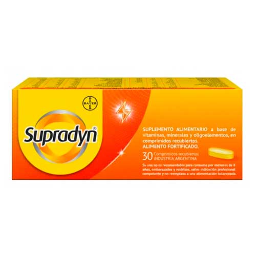 Supradyn Multivitamínico x 30 Comprimidos Recubiertos
