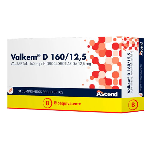 Valkem D 160mg/12,5 mg x 30 Comprimidos Recubiertos
