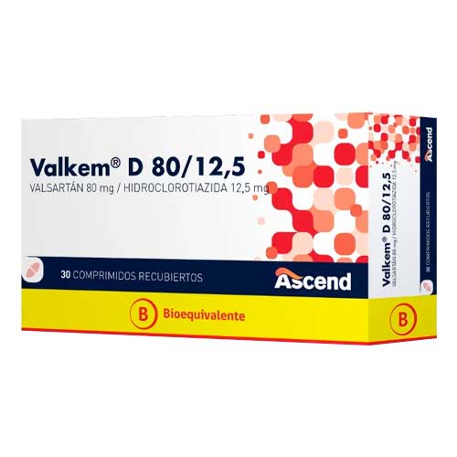 Valkem D 80 mg/12,5 mg x 30 Comprimidos Recubiertos