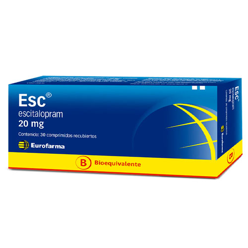 Esc Escitalopram 20 mg x 30 Comprimidos (cenabast)