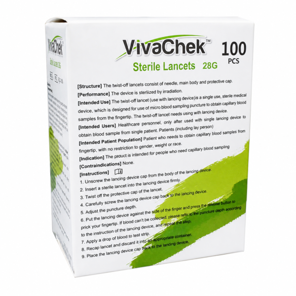 Lancetas Vivachek x 100 Unidades