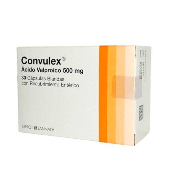 Convulex Acido Valporico 500 mg 30 Capsulas Blandas (Cenabast)