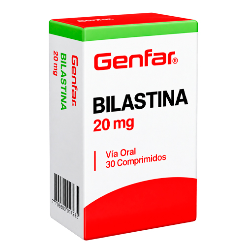 Bilastina 20 mg x 30 comprimidos