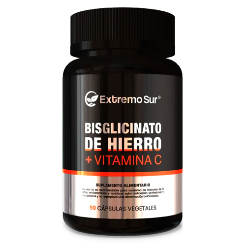 Bisglicinato De Hierro + Vit C x 90 cápsulas vegetales
