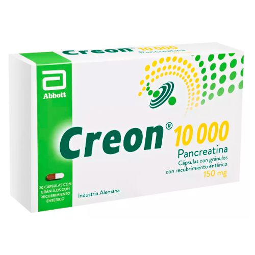 Creon 10000 Pancreatina 150mg x 20 Cápsulas Prolongadas