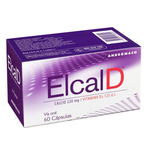 Elcal-D Calcio 320 mg x 60 Cápsulas (cenabast)