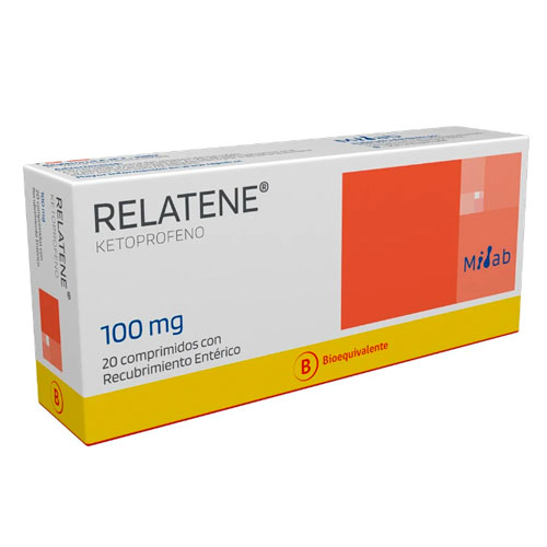 Relatene Ketoprofeno 100 mg x 20 Com. Recubiertos
