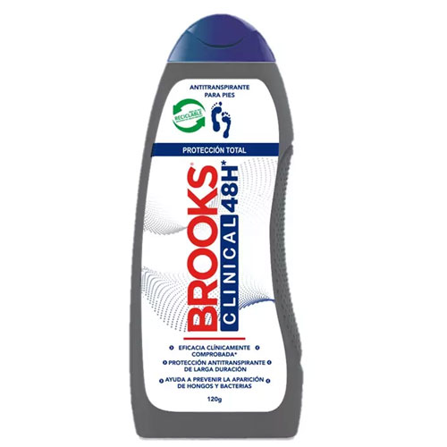 Brooks Talco para Pies Clinical 48hrs x 120g