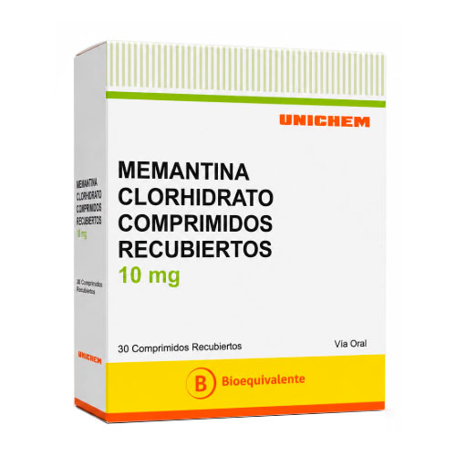 Memantina clorhidrato 10 mg x 30 comp. recubiertos (cenabast)