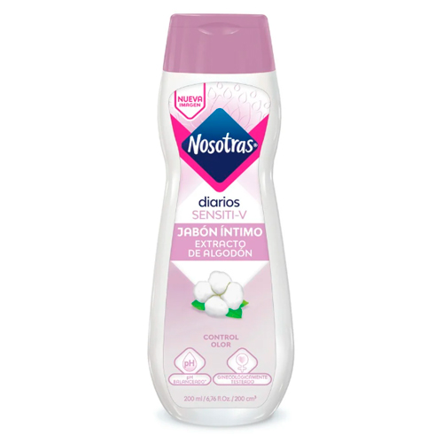 Jabón Íntimo Nosotras Sensiti-V 130 ml