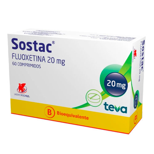 Sostac Fluoxetina 20 mg x 60 Comprimidos