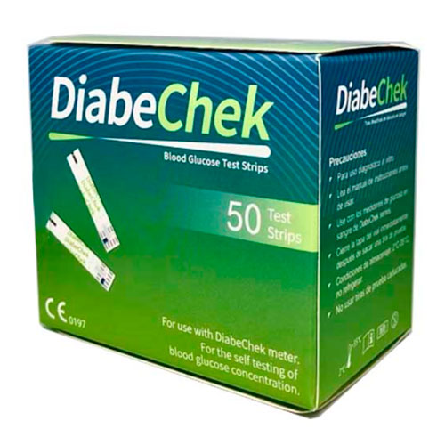 DIABECHEK Tiras Reactivas Glucosa en sangre x 50 DESCUENTO