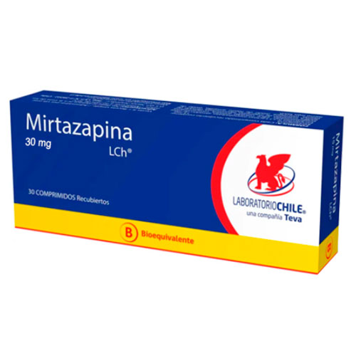 Mirtazapina 30 mg x 30 comp. recubiertos DESCUENTO